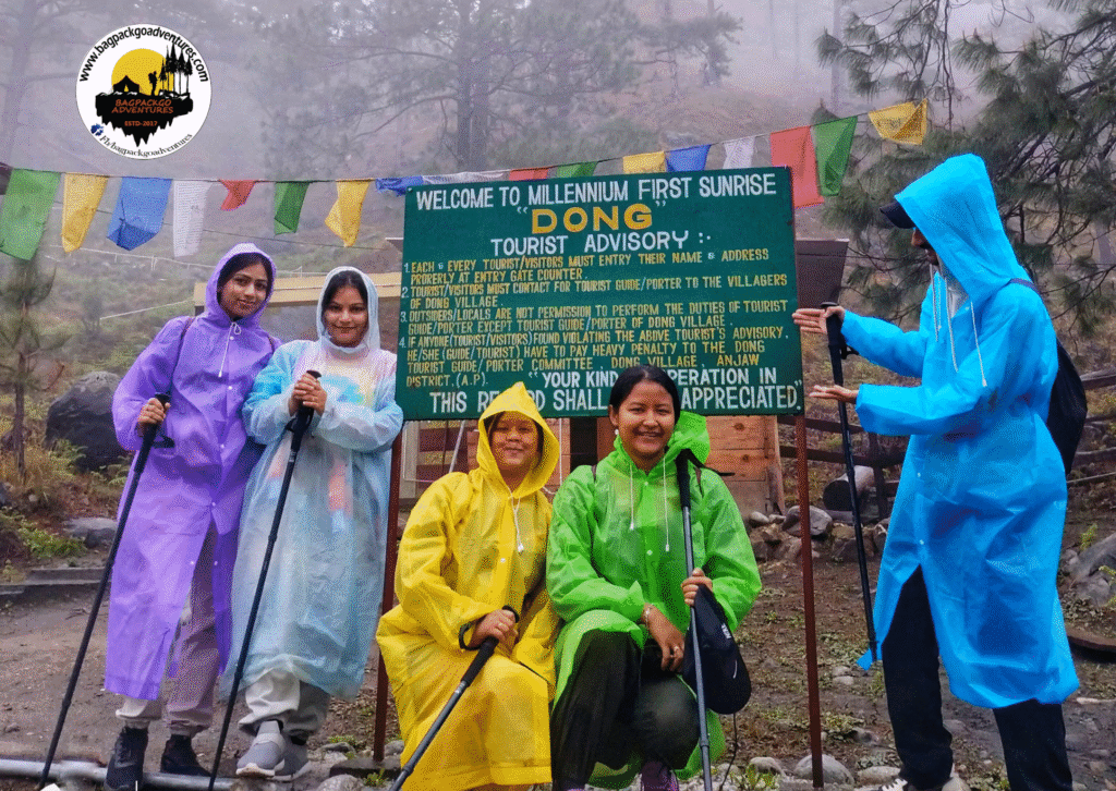 Dong Trekking, kaho, India's first sunrise trek