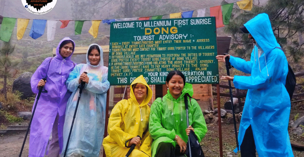Dong Trekking, kaho, India's first sunrise trek