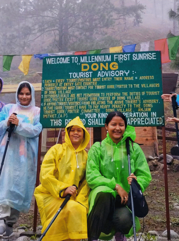 Dong Trekking, kaho, India's first sunrise trek